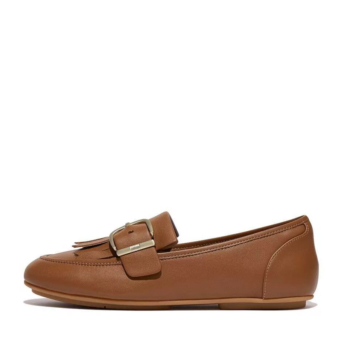 Fitflop Allegro Laeder Loafers Med Spaender Med Frynser*Kvinder Loafers