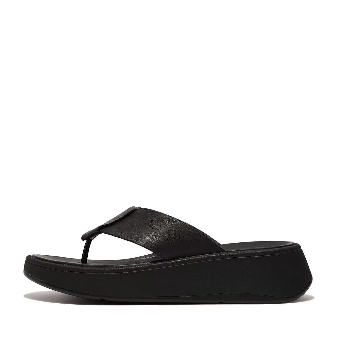 Fitflop F-Mode Foldede Laeder Fladformede Ta-Stolpe Sandaler*Kvinder Sandaler Med Tåstolpe