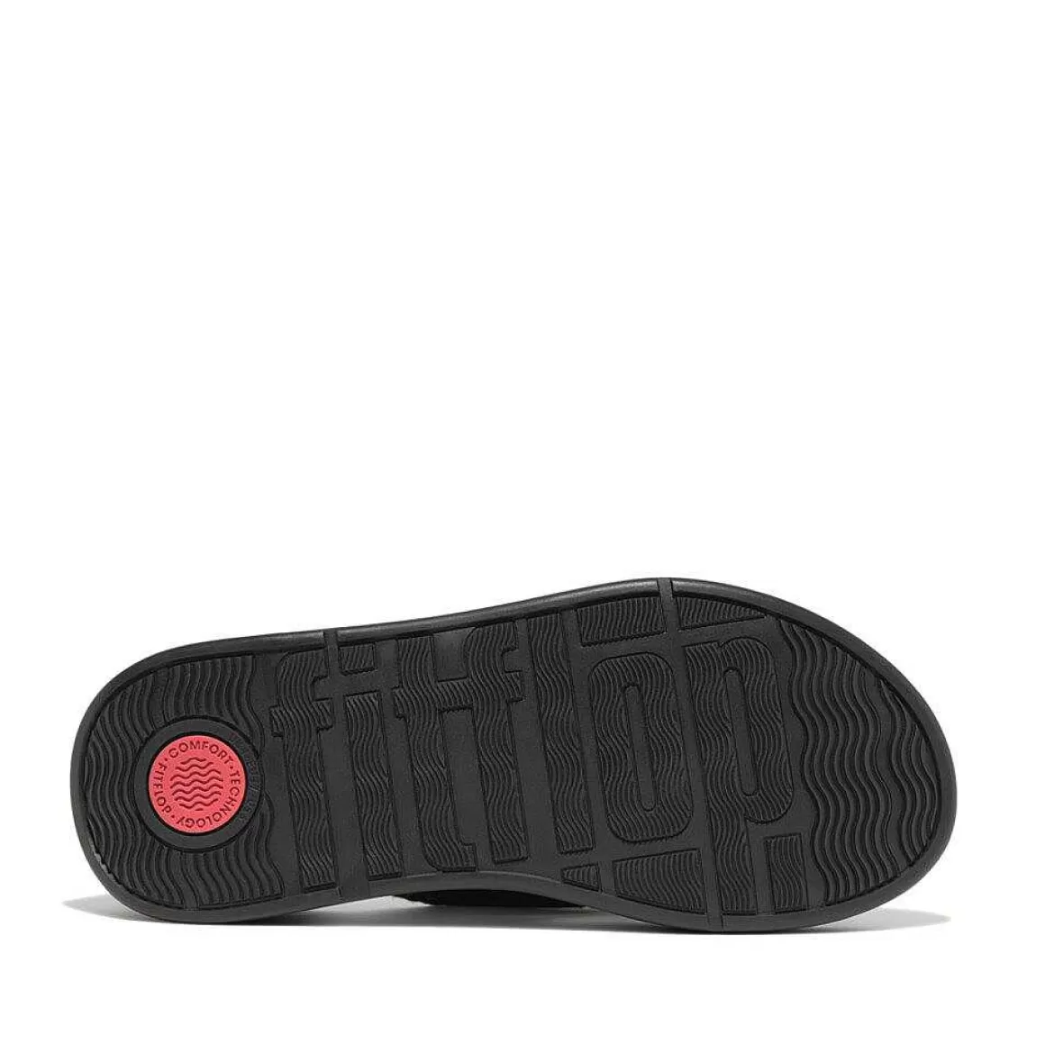 Fitflop F-Mode Haeklet Stitch Laeder Flatform Toe-Post Sandaler*Kvinder Sandaler Med Tåstolpe