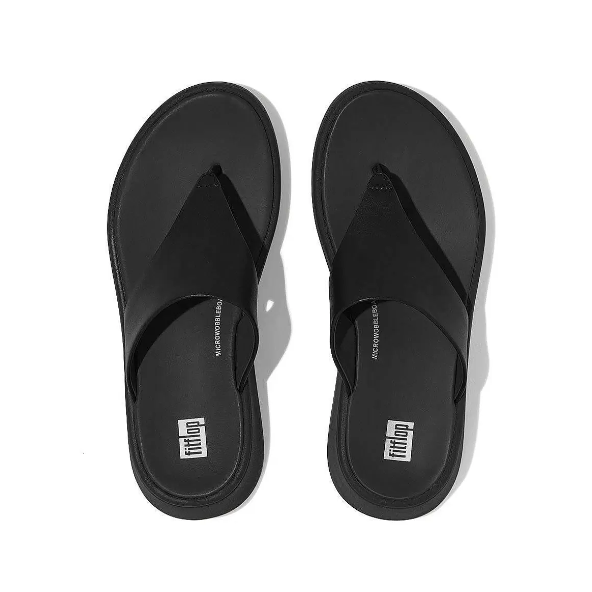 Fitflop F-Mode Laeder Flatform Toe-Post Sandaler*Kvinder Sandaler Med Tåstolpe