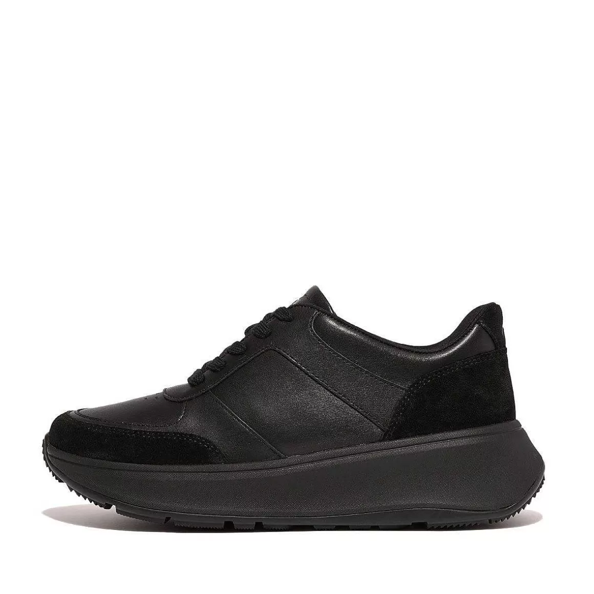 Fitflop F-Mode Laeder/Ruskind Flatform Sneakers*Kvinder Trænere