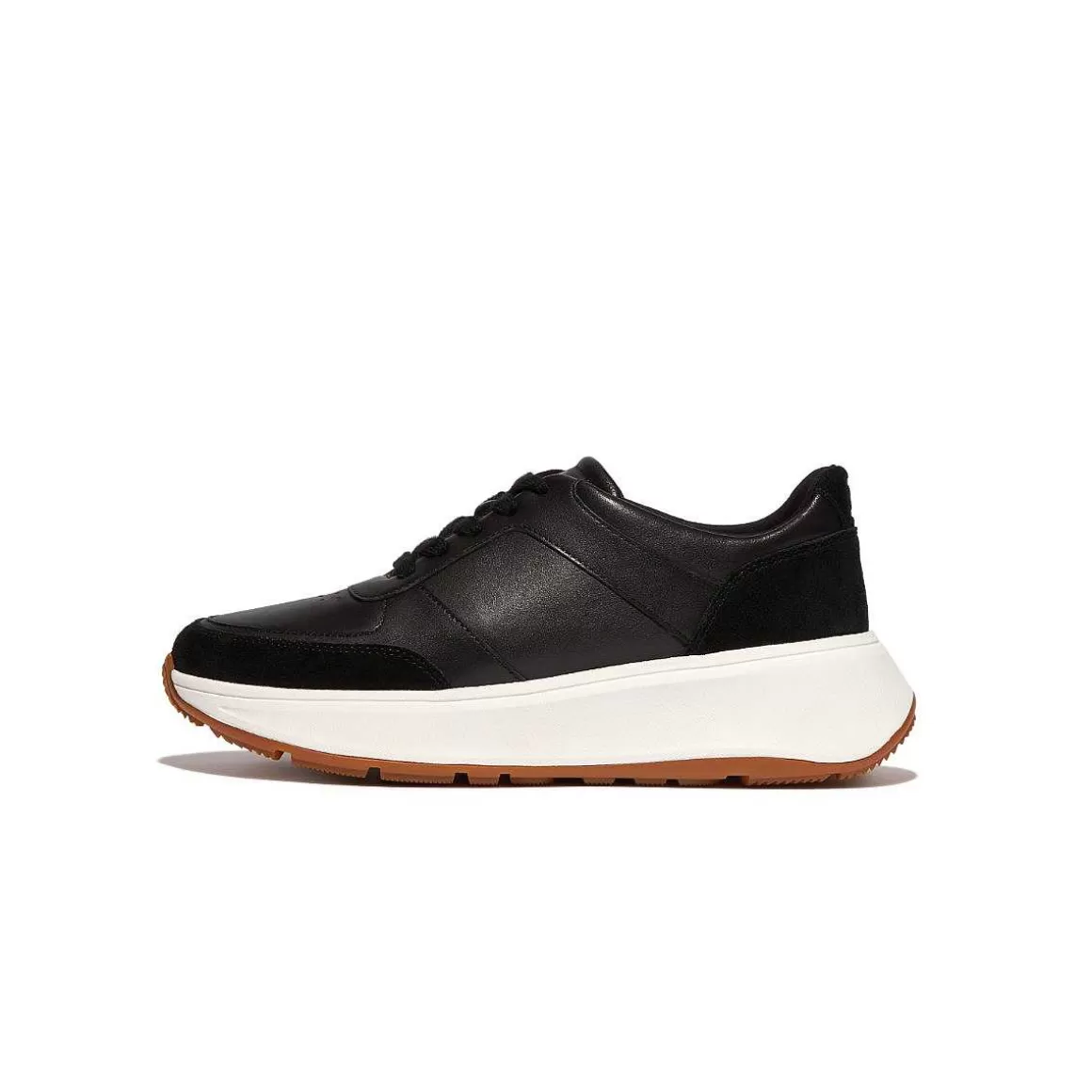 Fitflop F-Mode Laeder/Ruskind Flatform Sneakers*Kvinder Trænere