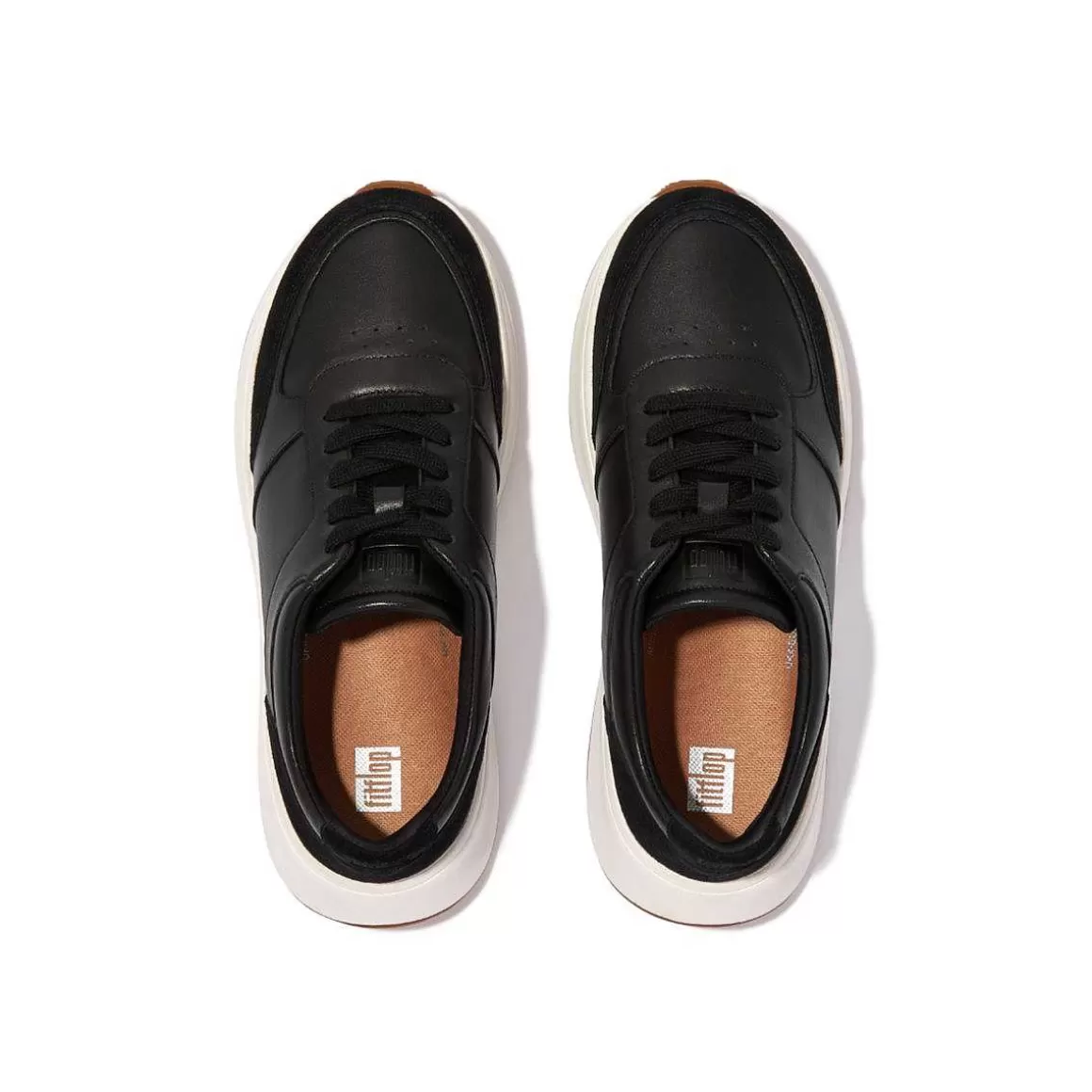 Fitflop F-Mode Laeder/Ruskind Flatform Sneakers*Kvinder Trænere