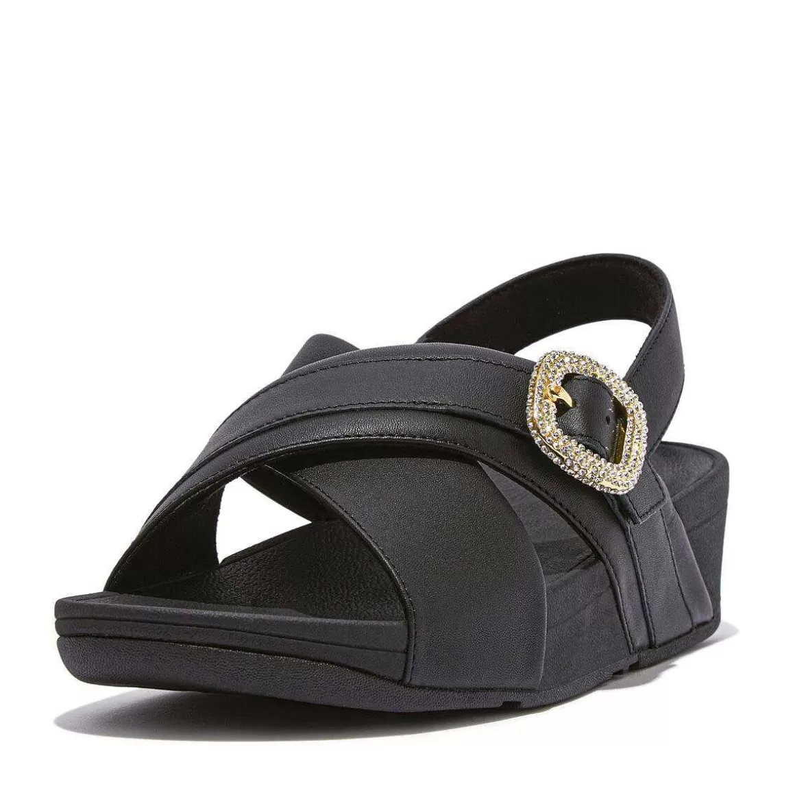 Fitflop Lulu Sandaler I Laeder Med Krystalspaende*Kvinder Sandaler Med Rygrem